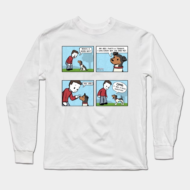 Good Boy Long Sleeve T-Shirt by Hey Buddy Comics